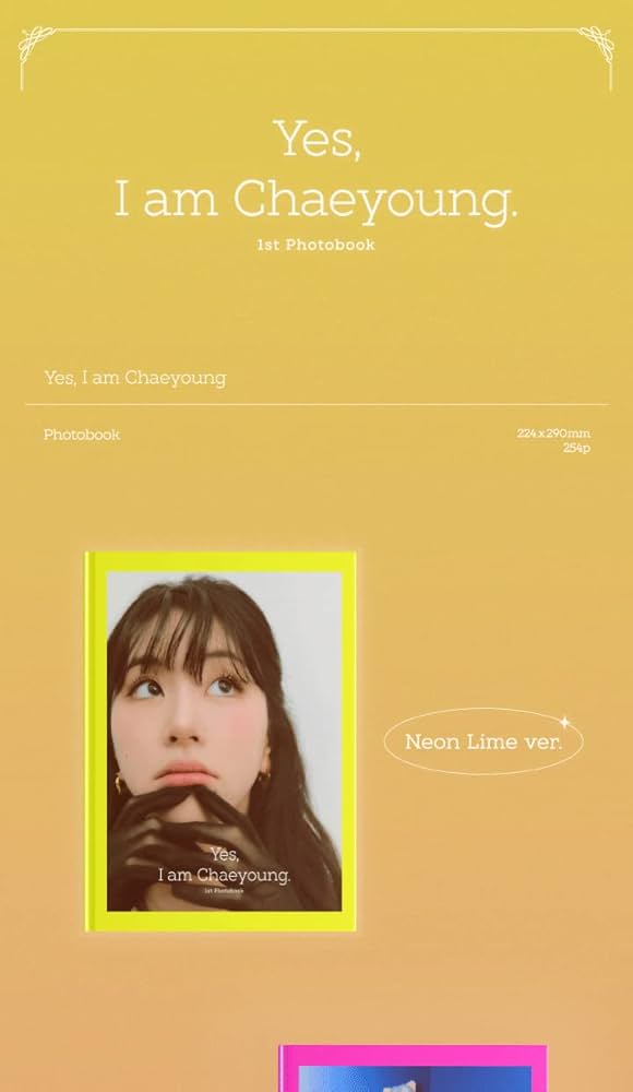 TWICE, CHAEYOUNG - TWICE Chaeyoung Yes, I am Chaeyoung 1st Photo