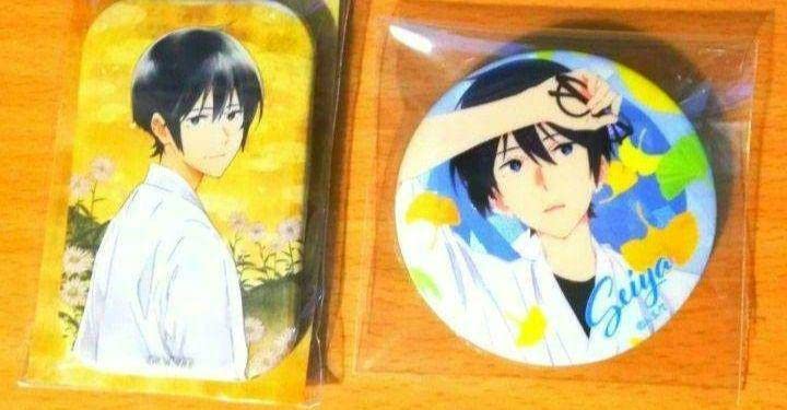 ツルネ 風舞高校弓道部 ホログラム缶バッジ 竹早静弥 鳴宮湊 山之内