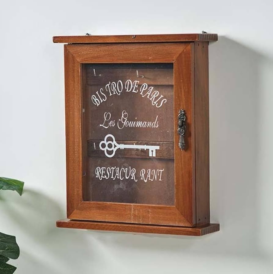 Amazon｜アンティーク 木製 キーケース 収納 小物 鍵 コレクション