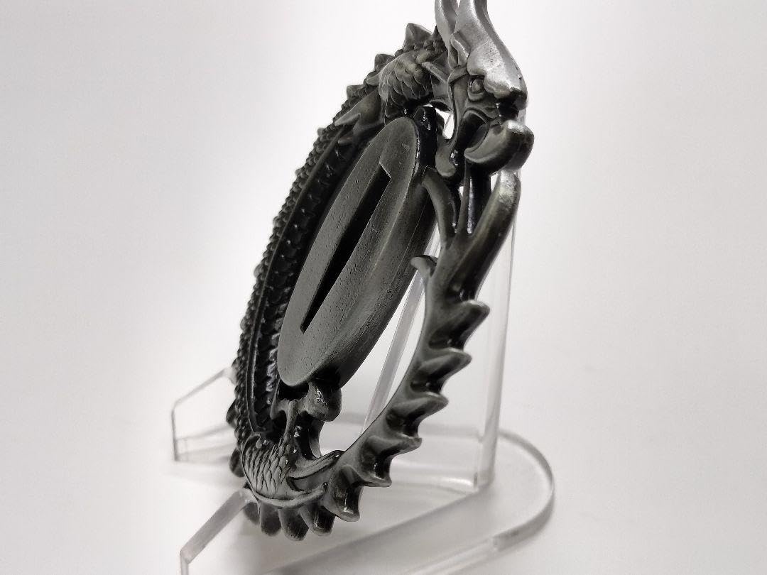 Amazon.co.jp: KK76 日本刀装具 刀鍔 龍図 合金製 現代品 刀剣美術 約