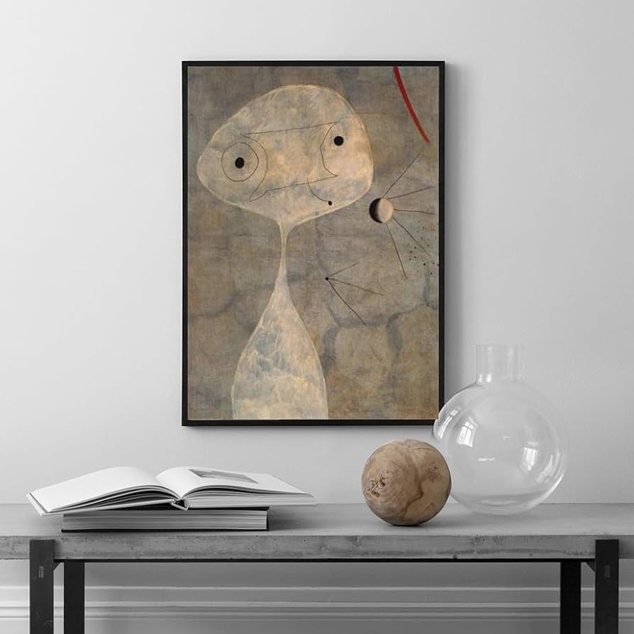 Amazon.co.jp: ジョアン・ミロ ポスター《パイプを持った男》絵画