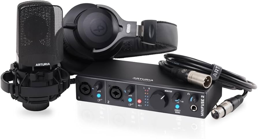 Amazon.com: Arturia MiniFuse 2 Recording Pack - Black : Everything