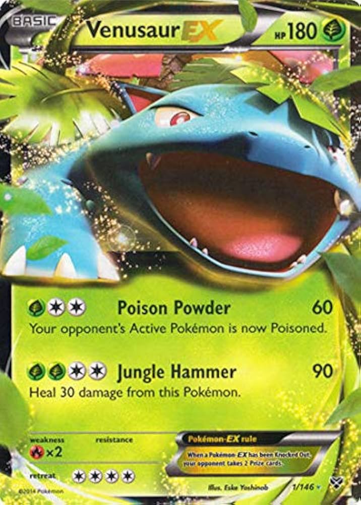 Amazon.co.jp: Pokemon - Venusaur-EX (1/146) - XY - Holo : おもちゃ