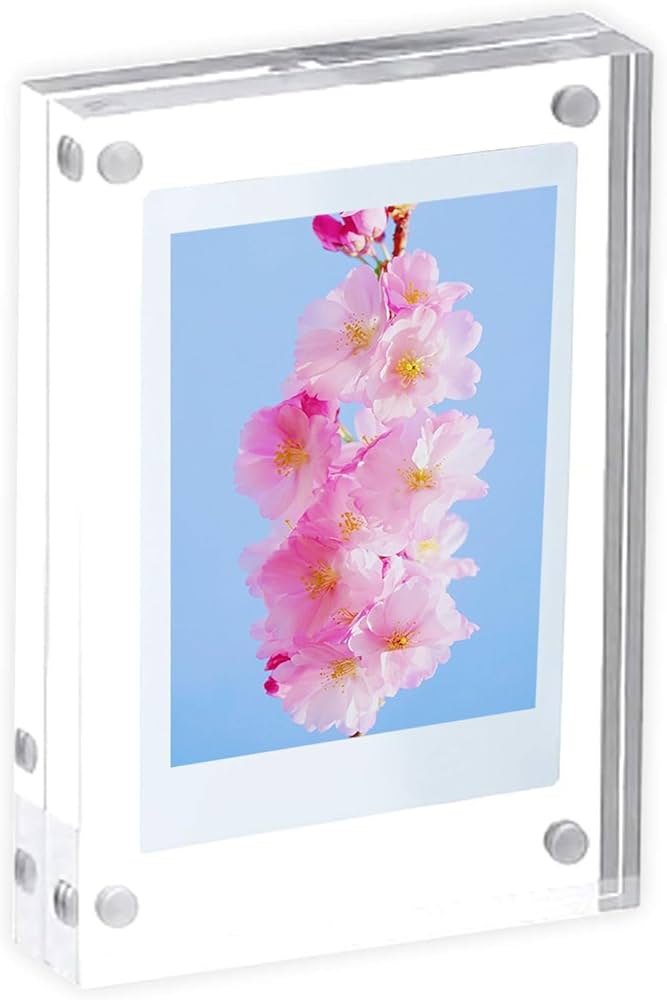 Amazon.co.jp: MYFEELGAGA アクリル フォトフレーム チェキ instax