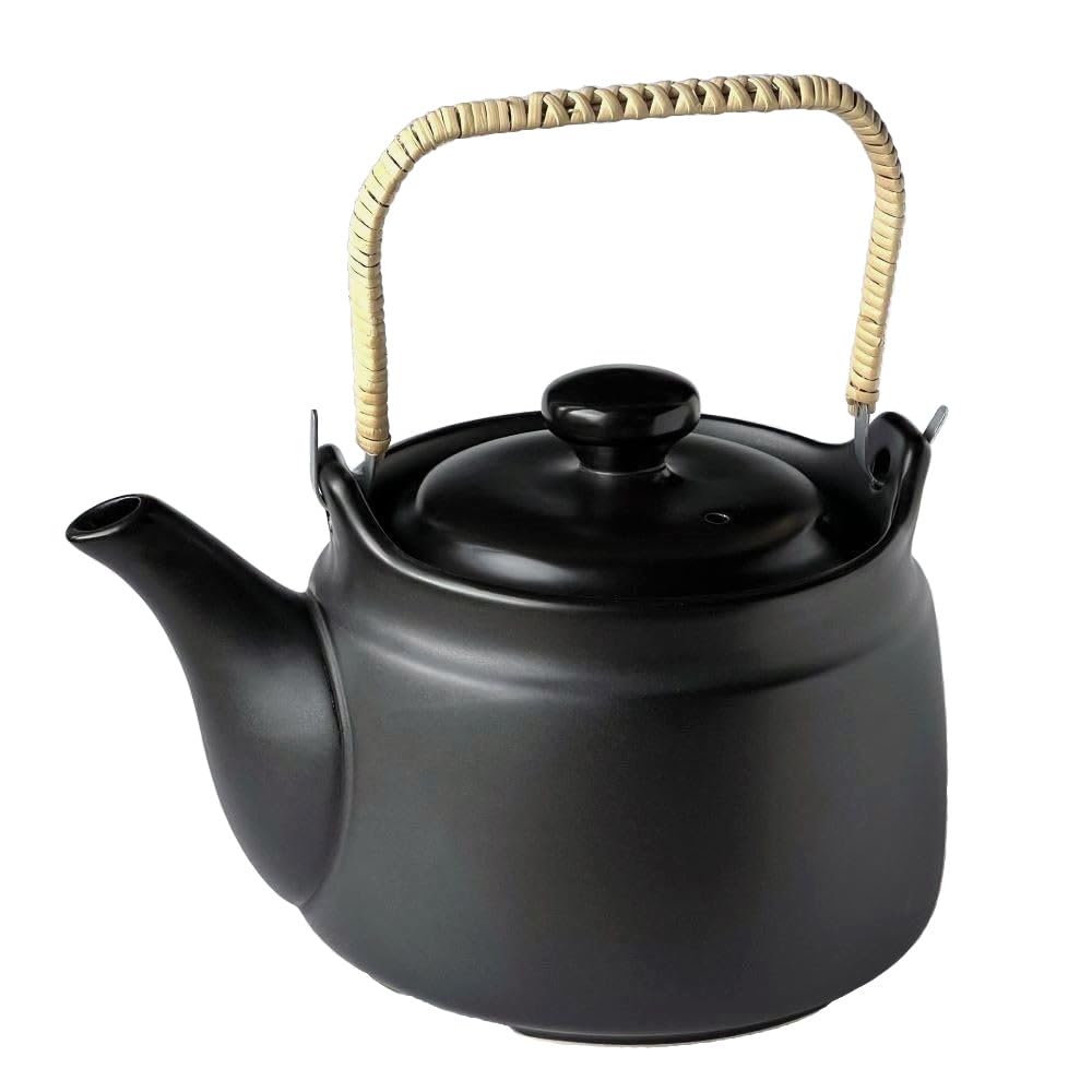 Amazon | 風景ドットコム 常滑焼 耐熱 セラミック 土瓶 ブラック 中