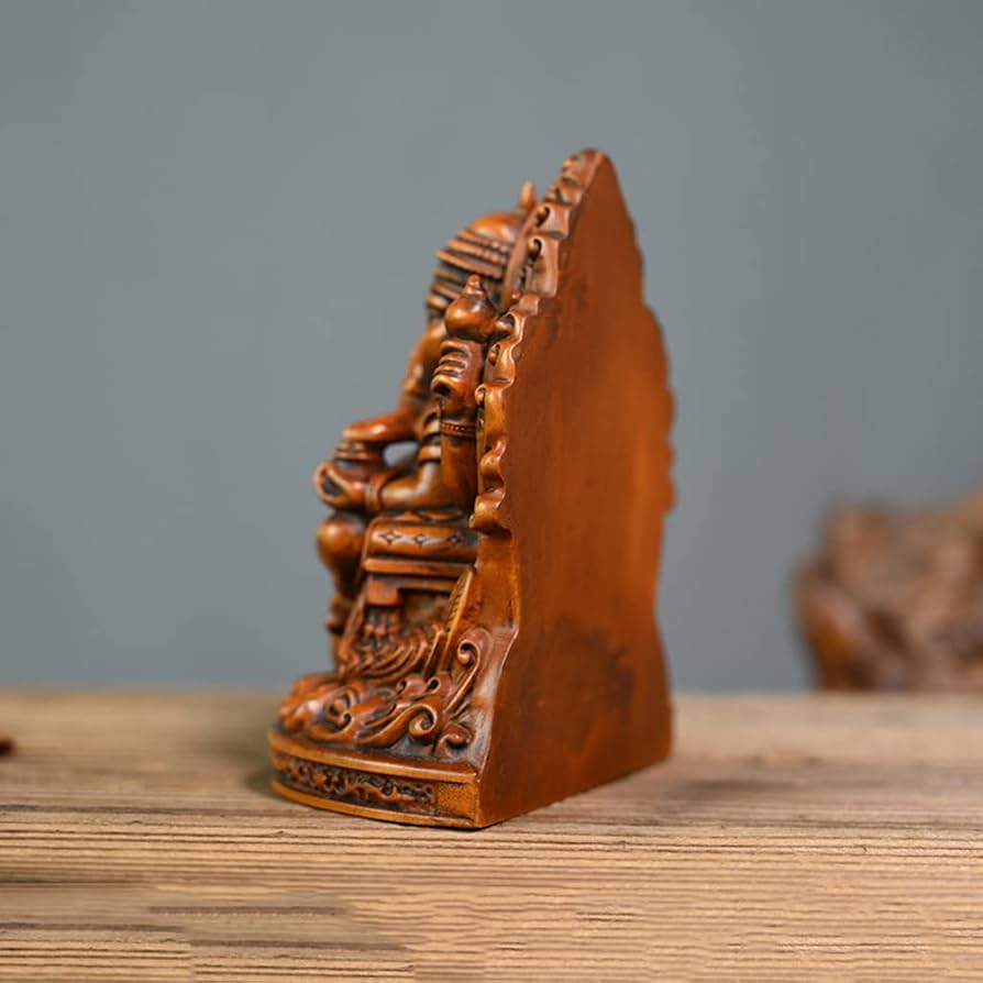 Amazon.co.jp: 木彫り 仏像 インドの神様 ガネーシャの置物 ガネーシャ