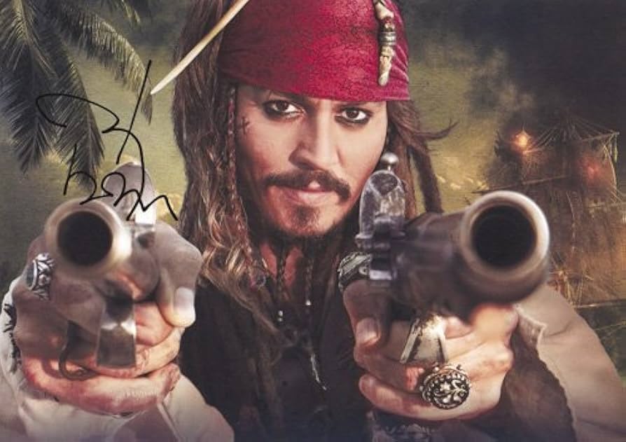 東京コミコン ジョニーデップ 直筆サイン入り写真 ② パイレーツオブ