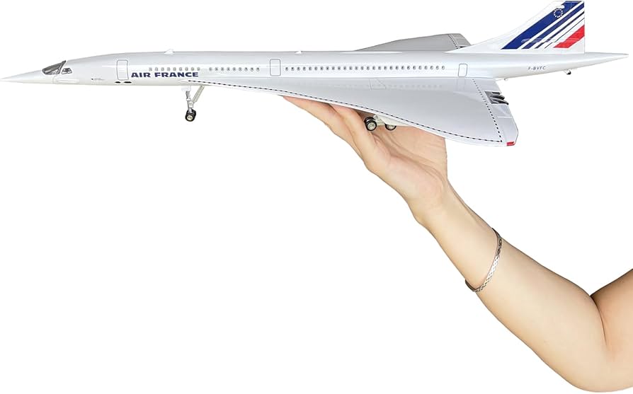 Amazon.co.jp: 1/125スケール コンコルド模型飛行機 - エールフランス