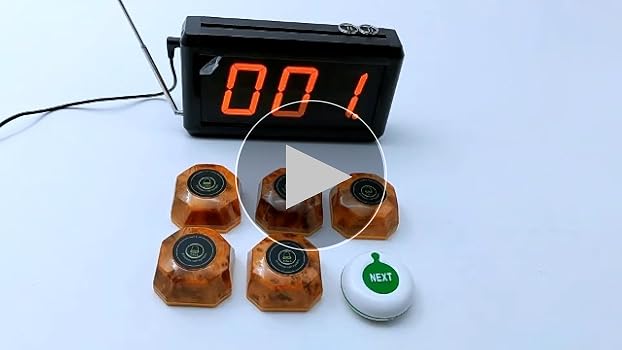 Amazon.co.jp: CYSSJF 呼び出しベル 飲食店 業務用 3桁番号表示