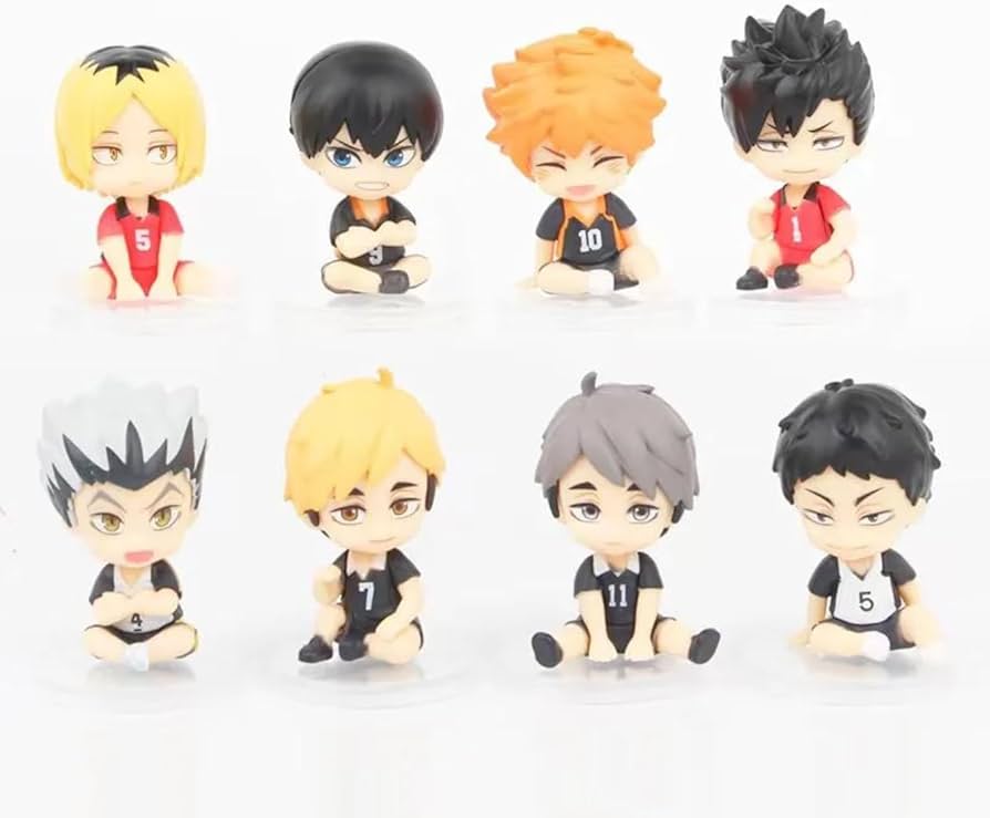 Amazon.co.jp: ハイキュー!! フィギュア 8体 座ってるフィギュア [並行