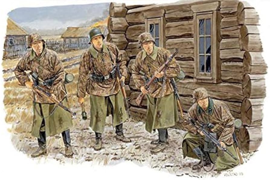 Amazon | プラッツ 1/35 第二次世界大戦 ドイツ軍 冬季装備兵 モスクワ