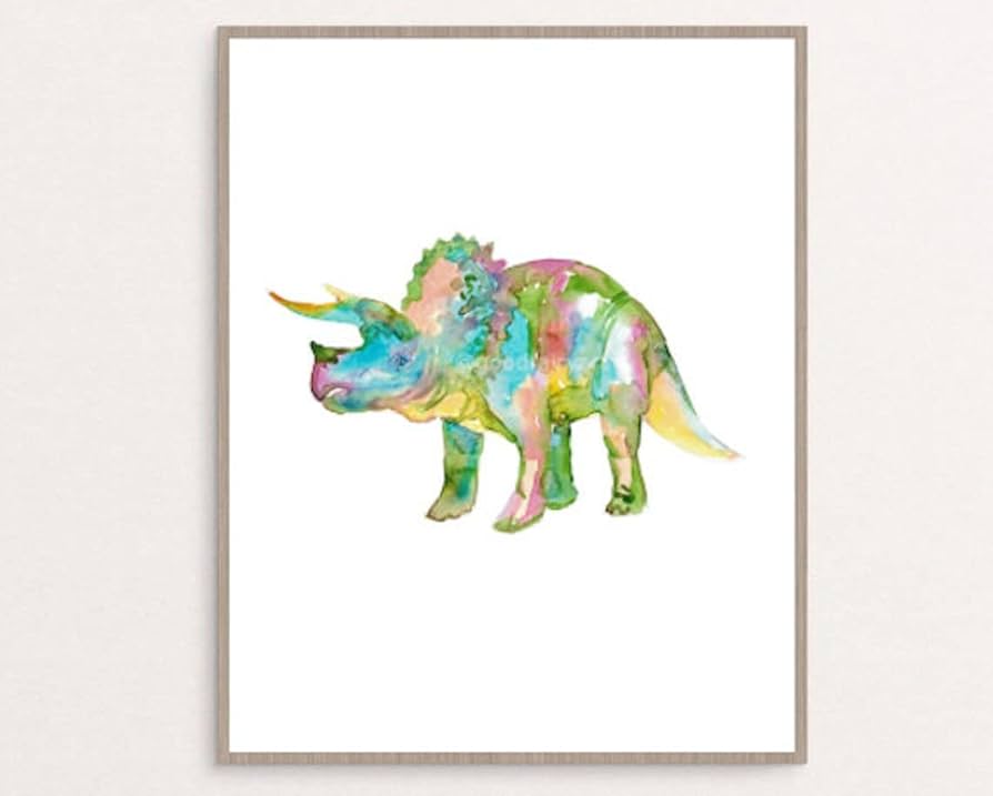 Amazon.co.jp: Ara Step Dinosaurs ファニーアートポスタープリント