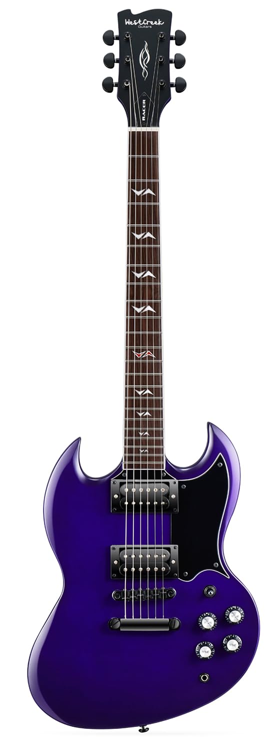 Amazon.com: WestCreek RACER Solid Body Electric Guitar, Double Cut
