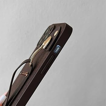 Amazon.co.jp: レザーパターン リストストラップケース iPhone用 16 15