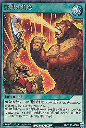 Amazon.co.jp: 遊戯王 ラッシュデュエル RD/KP06-JP055 野獣の激怒