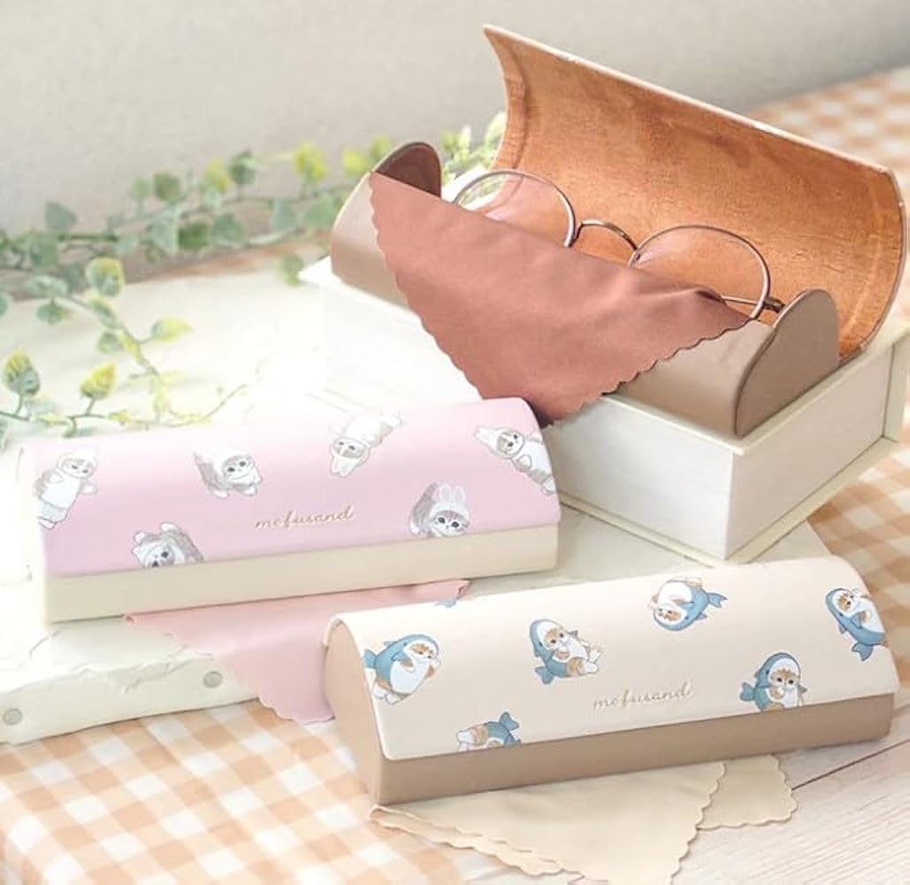 Amazon.co.jp: 眼鏡ケース きつね 刺繍ボアシリーズ MOFUSAND