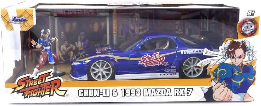 Amazon | Jada Street Fighter 1:24 1993 マツダ RX-7 ダイキャスト