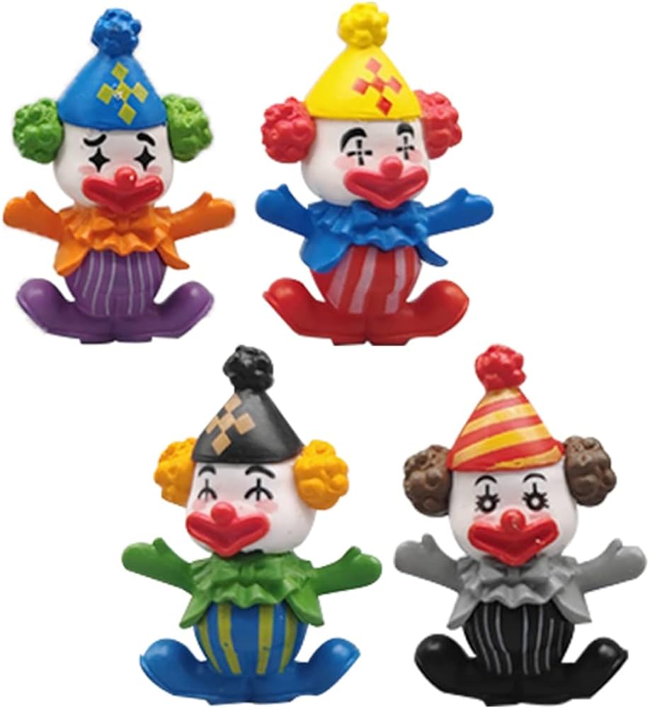 Amazon.co.jp: 5 個サーカスピエロミニピエロフィギュアピエロの