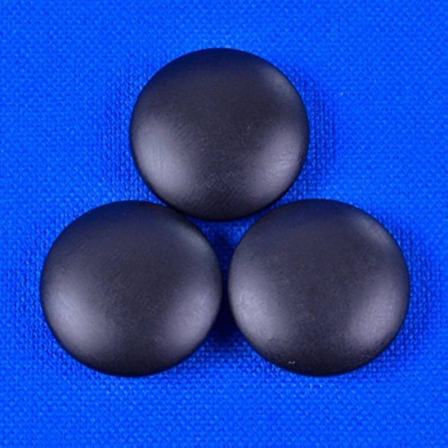 Amazon | 囲碁 日向特製蛤碁石那智黒碁石 31 実用 厚み8.4mm 木製本欅