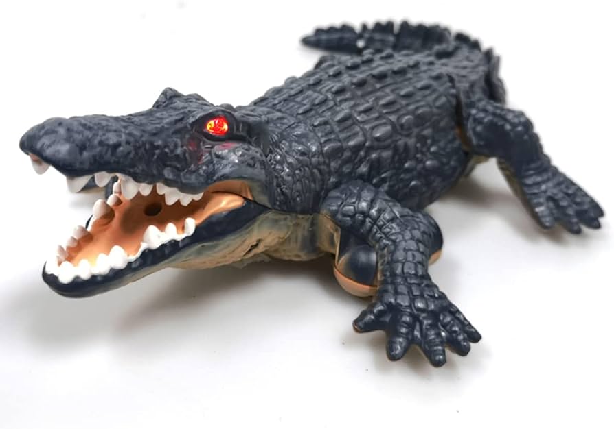 Amazon.co.jp: MANLE ロボット鰐 RCクロコダイル ロボット RCボート