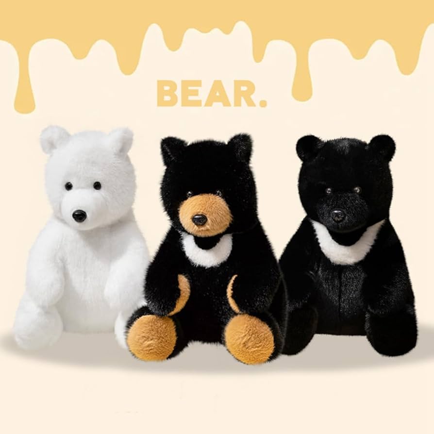 Amazon.co.jp: yousyu 大きいぬいぐるみツキノワグマ リアル熊ヒグマ