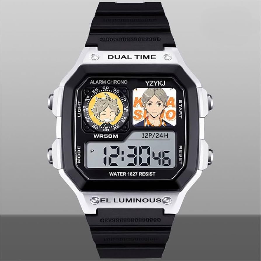 Amazon.co.jp: ハイキュー!! 腕時計 電子ウォッチ 影山飛雄 孤爪研磨