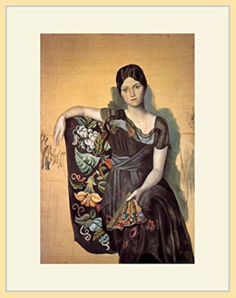 Amazon.co.jp: ピカソ・「肘掛け椅子に座るオルガの肖像」 プリ