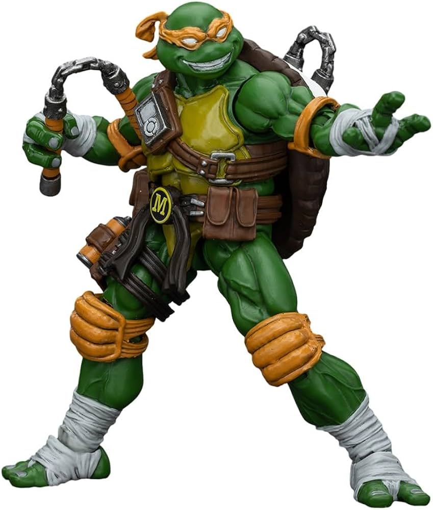 Amazon | JOYTOY TMNT ミュータント タートルズ TMNT ミケランジェロ 1