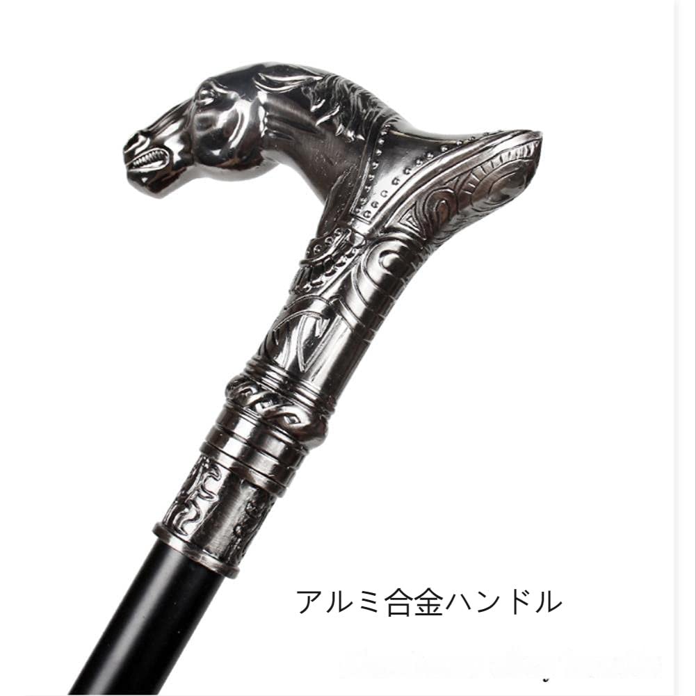 Amazon.co.jp: 杖 男性用 かっこいい馬の頭の高級ファッション