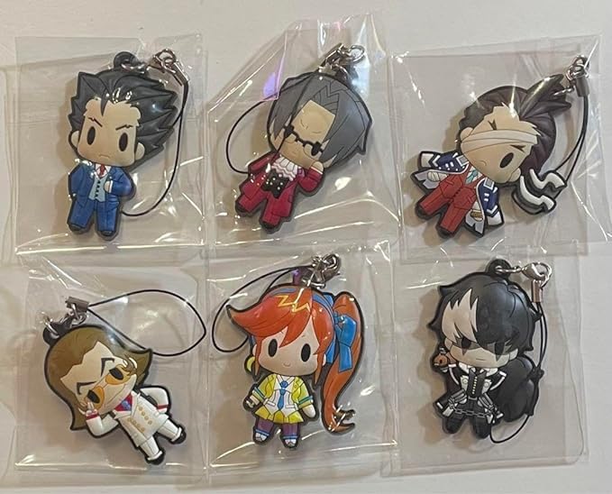 逆転裁判 メタルストラップ 6個セット 逆転裁判 メタルストラップ 6個