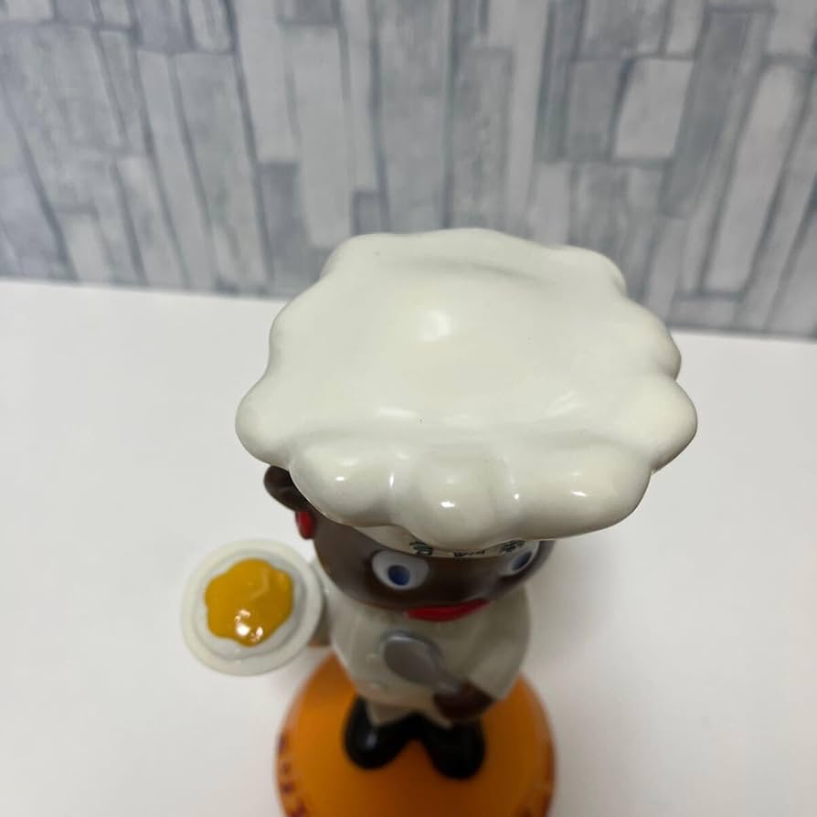 オリエンタル坊や 中】首振り人形 モノクロver. 箱付き