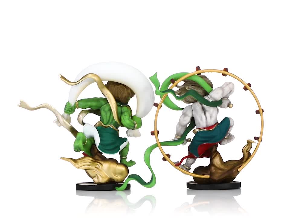 Amazon | miniQ ミニチュアキューブ005 風神 雷神 PVC製 塗装済み完成