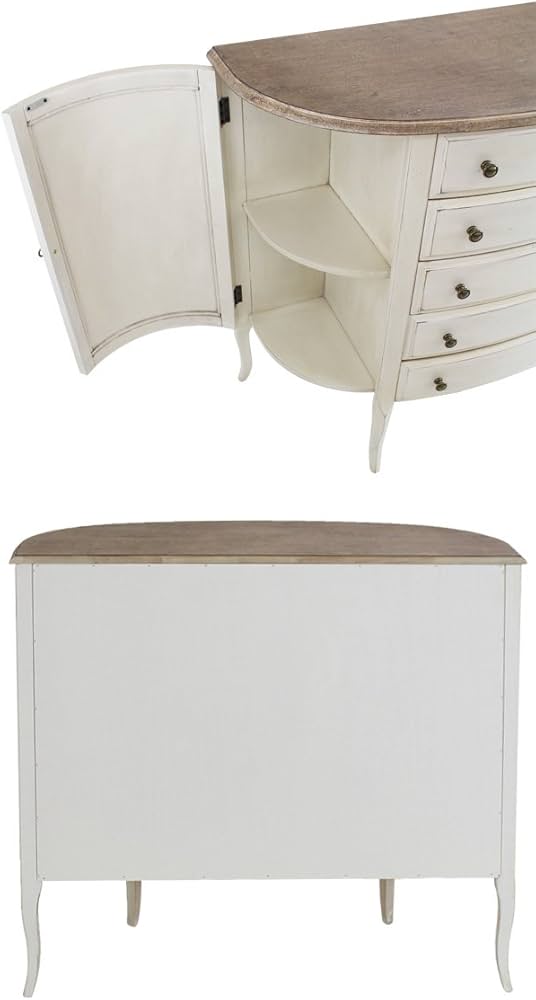 Amazon｜アンティーク調 5段 チェスト W約102×D約42×H約90.5cm