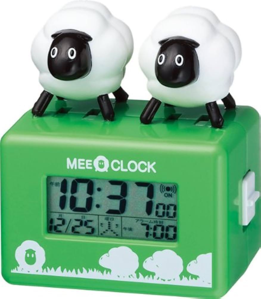 Amazon.co.jp: リズム時計 目覚し時計 メェークロック 歌うヒツジ