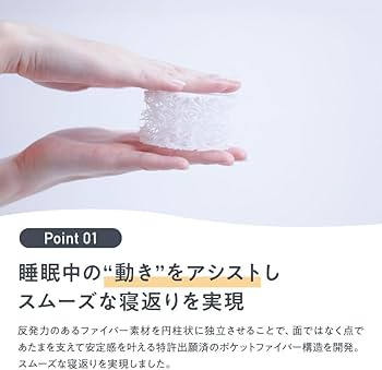 Amazon｜【公式】 NELL（ネル） まくら オフホワイト 120日間