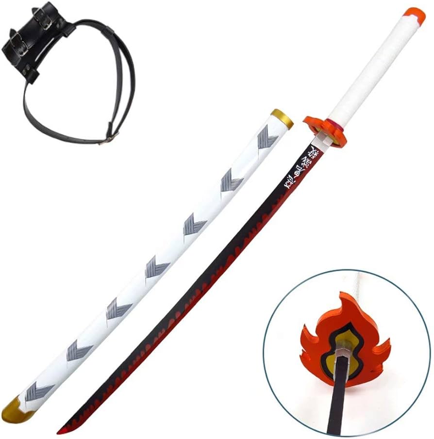 Amazon.co.jp: 鬼滅の刃 刀 鬼殺隊 煉獄 杏寿郎 日本刀 模造刀 木刀