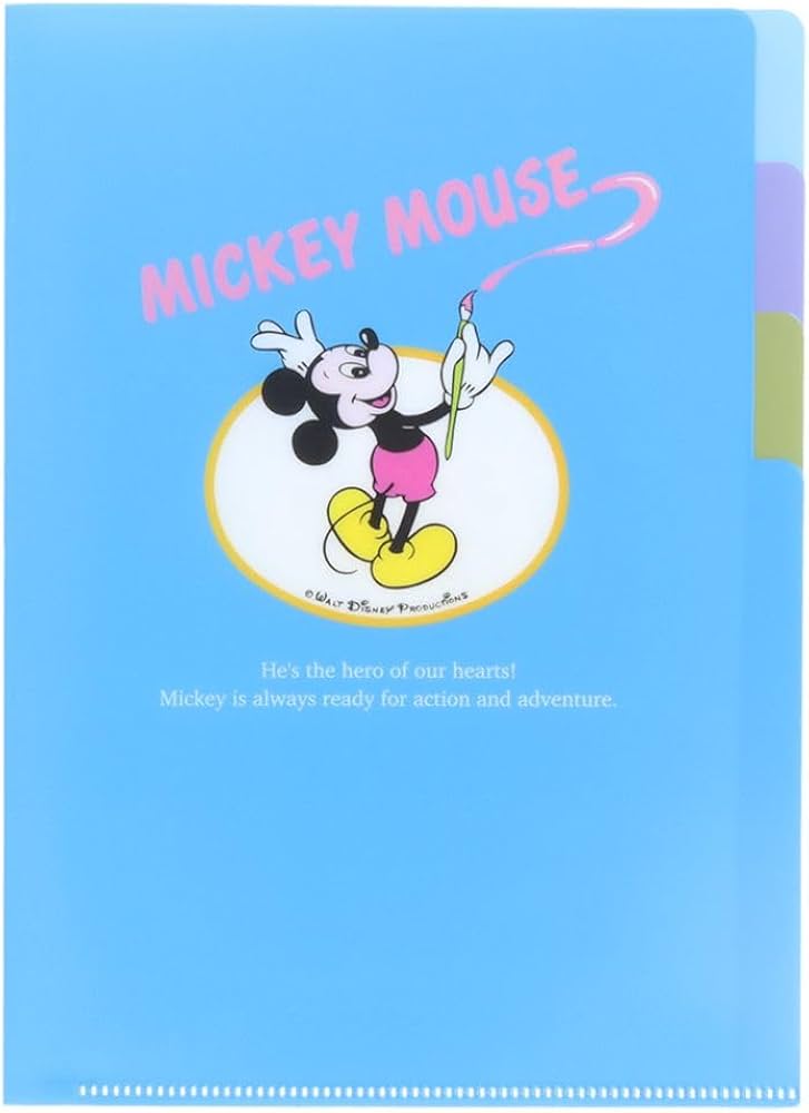 Amazon.co.jp: ミッキーマウス[ポケットファイル]クリアファイルA5 3P
