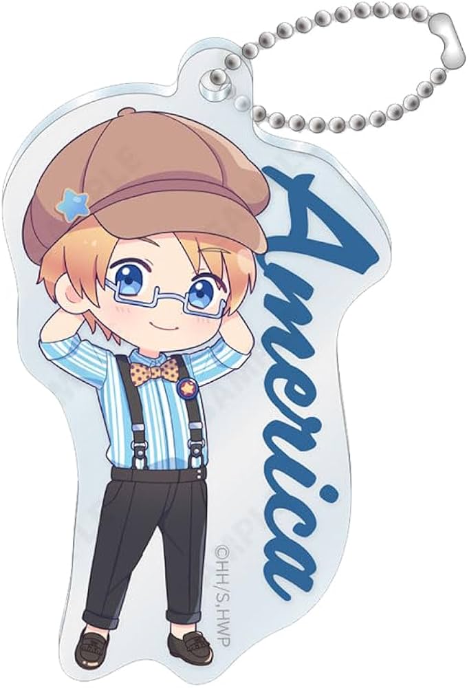 Amazon.co.jp: ヘタリア World Stars アクリルキーホルダー 4.アメリカ