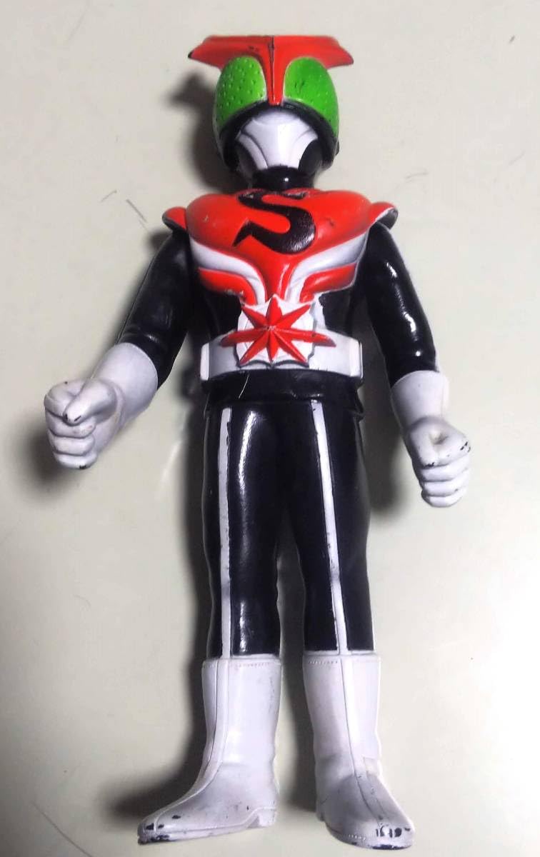 当時物】ポピー 仮面ライダー ストロンガー ソフビ ペンダント ミニ