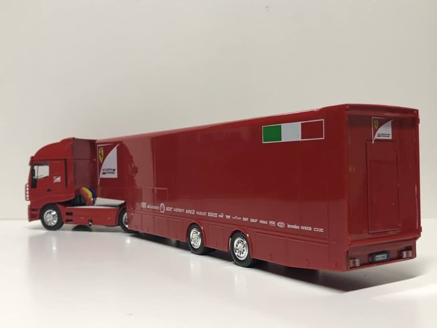 Amazon | 1/43 Iveco Stralis Race Car Transporter Scuderia Ferrari