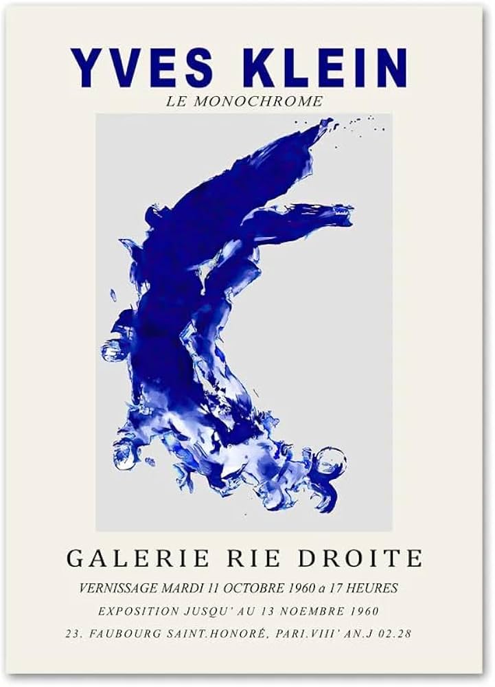 Amazon.co.jp: イヴ・クライン・ブルー・ポスター イヴ・クライン