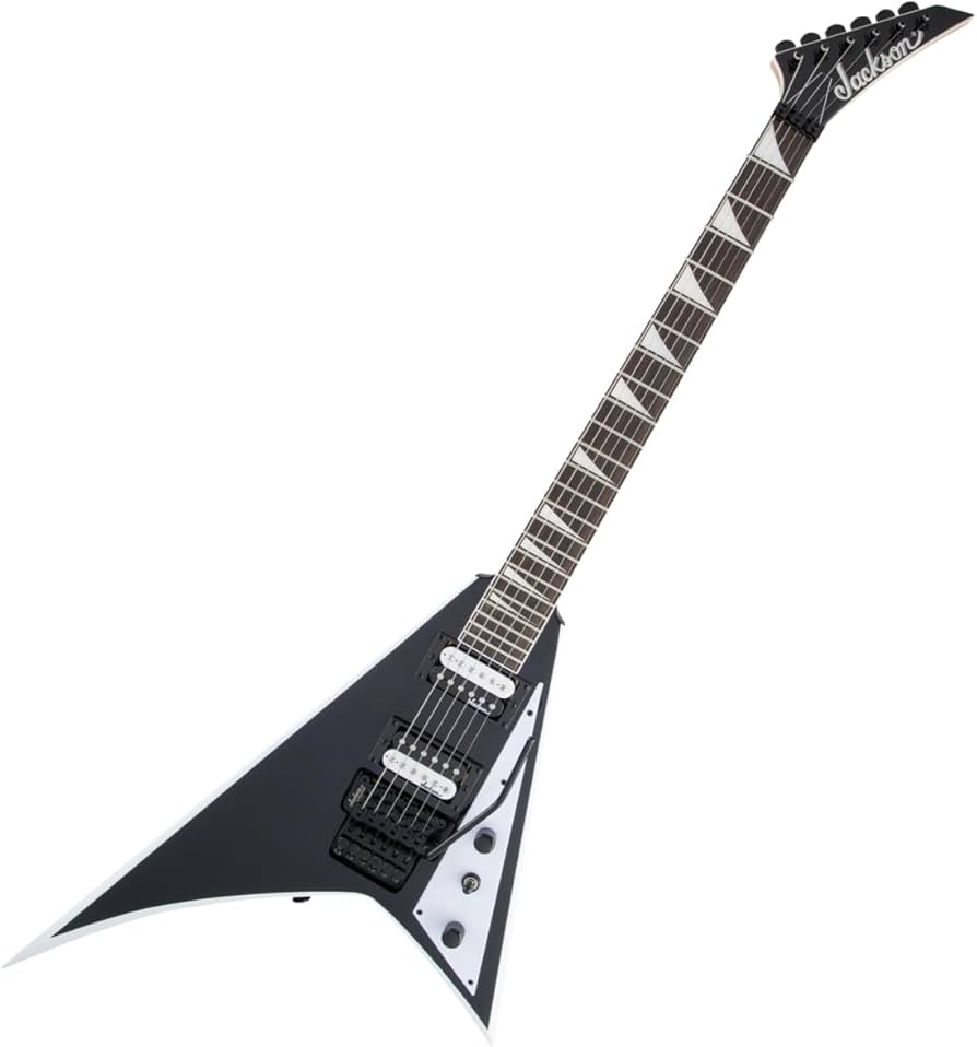 Amazon.com: Jackson JS Series Rhoads JS32 - Black with White
