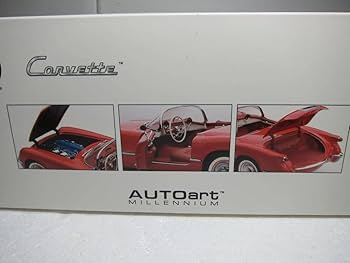 Amazon.co.jp: 1/18 オートアート シボレー コルベット 1954 レッド