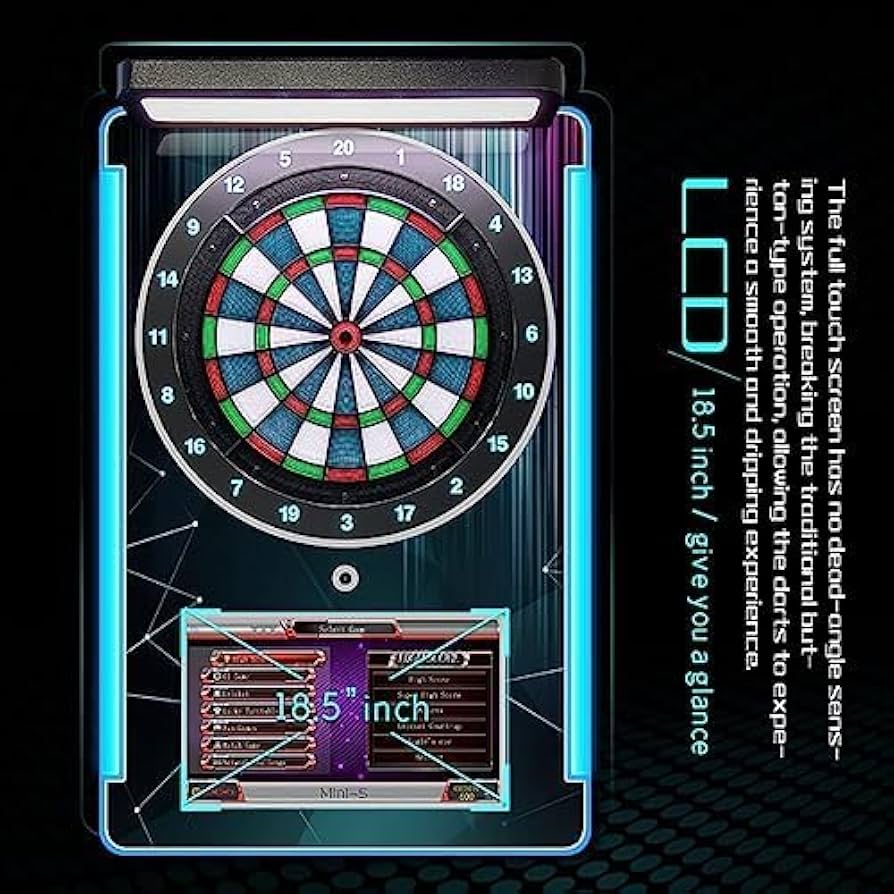 Amazon.co.jp: LEDディスプレイ付き電子ダーツボードセット、26ゲーム