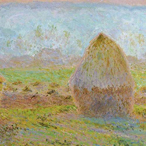 Amazon.co.jp: クロード・モネ『ジヴェルニーの積み藁、夕日』高精彩