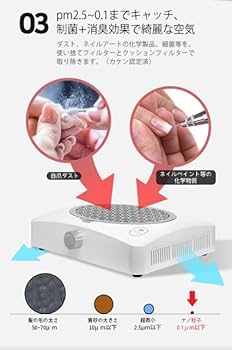 Amazon.co.jp: NEW!静音UP 軽量 AROMAS 3 アロマス ネイルダスト