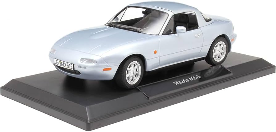 Norev- Mazda MX-5 1989 Silver 1:18 Miniatur, 188023: Amazon.de