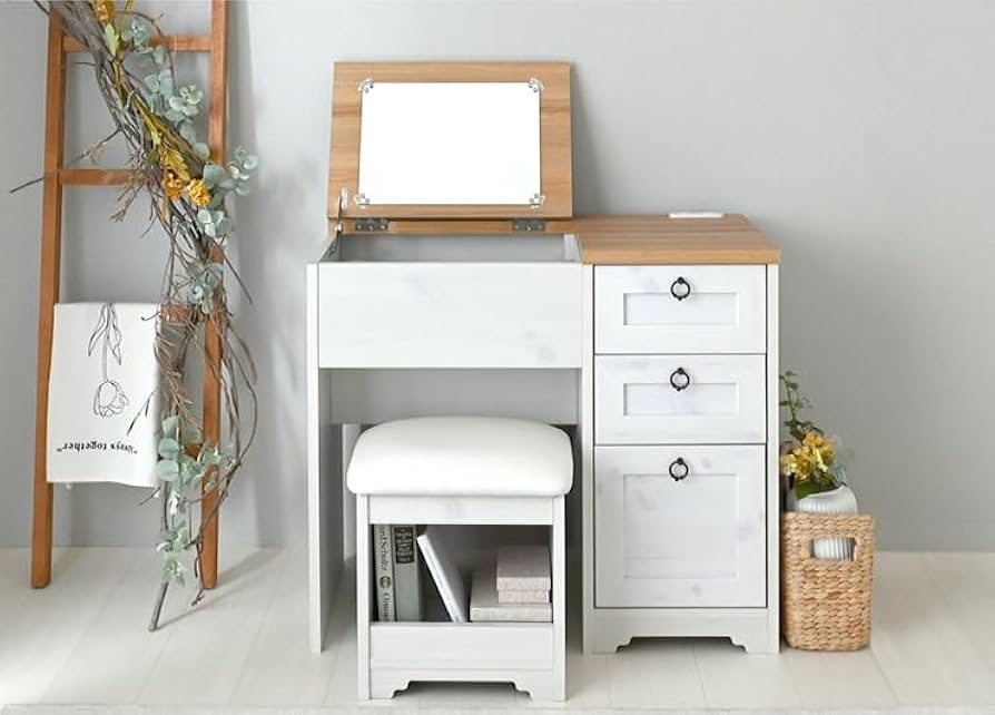 Amazon｜ドレッサー デスク ドレッサーデスク 兼用 かわいい