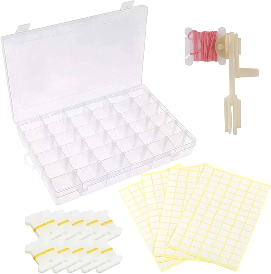 Amazon | ENN LLC 刺繍糸 すっきり収納セット 巻き取り機 糸巻き板