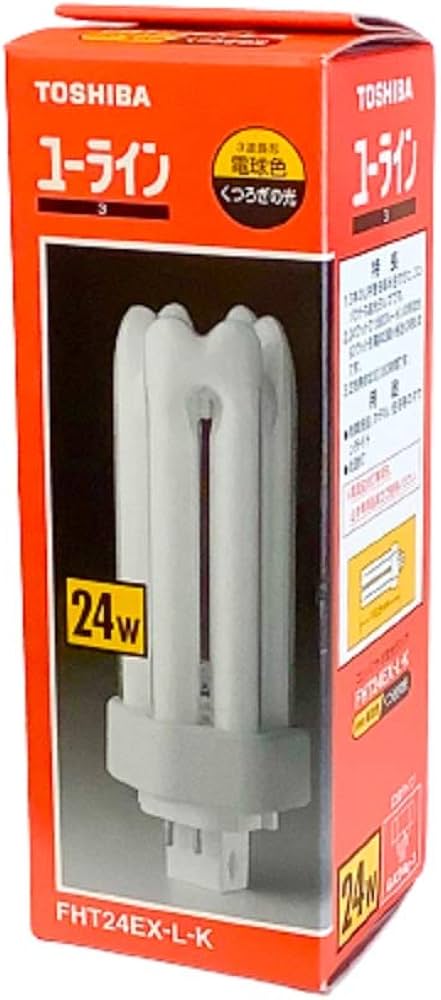Amazon | 東芝 コンパクト形蛍光ランプ24形・電球色ユーライン3
